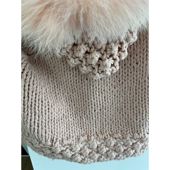 Alberto Makali Vtg Women Junior M Knit Sweater Vest Rabbit Fur Hooded Boho Y2K - Picture 6 of 7